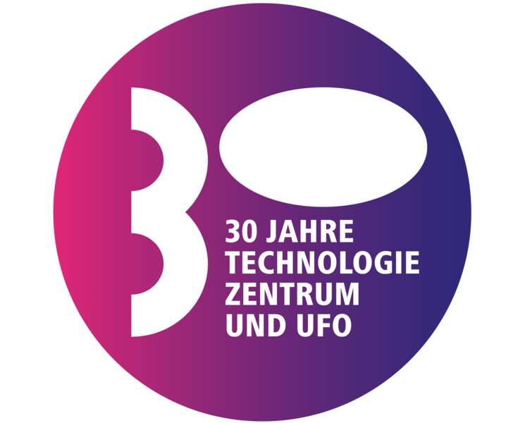 Logo: 30 Jahre Technologie Zentrum und UFO